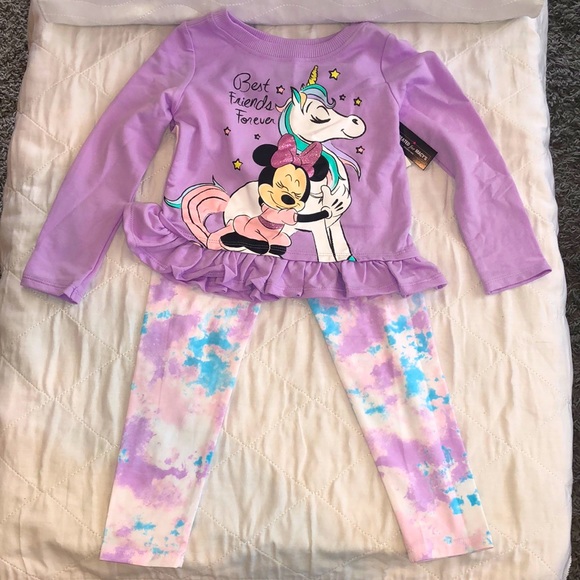 Disney Little Girls BestFriends Minnie Legging Set - Picture 2 of 13